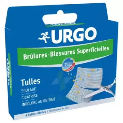 Urgo Brûlures - Blessures Superficielles Tulles Petit Format 5x5cm B/6 à Fronton